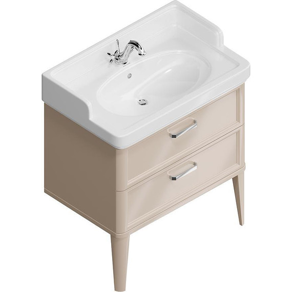 Тумба напольная с раковиной Kerama Marazzi Pompei Neo 80 см PO.N.80.2\CAM, бежевый глянцевый - фото, картинка 3 Тумба напольная с раковиной Kerama Marazzi Pompei Neo 80 см PO.N.80.2\CAM, бежевый глянцевый - фото 3