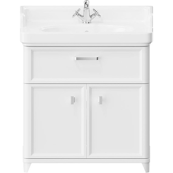 Тумба напольная с раковиной Kerama Marazzi Pompei Neo 80 см PO.N.80.1\WHT, белый глянцевый - фото 2