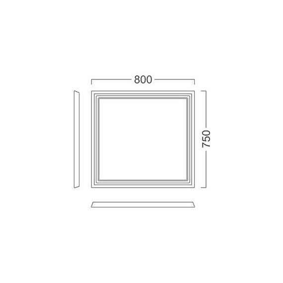 Зеркало Kerama Marazzi Pompei Neo 80 см PO.mi.80\CAM, бежевый глянцевый - фото 5