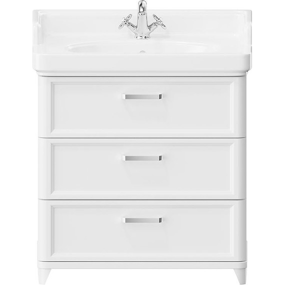 Тумба напольная с раковиной Kerama Marazzi Pompei Neo 80 см PO.N.80.3\WHT, белый глянцевый - фото 2