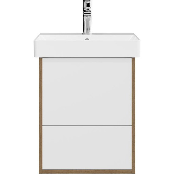 Тумба подвесная с раковиной Kerama Marazzi Pro 50 см PRO.50.2\OLM, вяз - фото 3