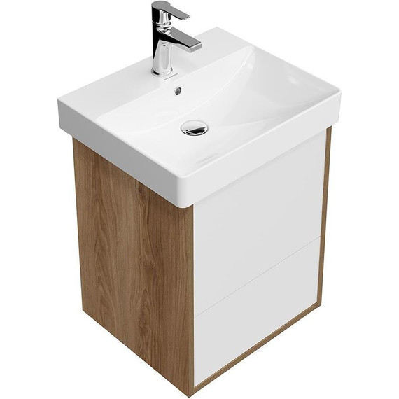 Тумба подвесная с раковиной Kerama Marazzi Pro 50 см PRO.50.2\OLM, вяз - фото 4