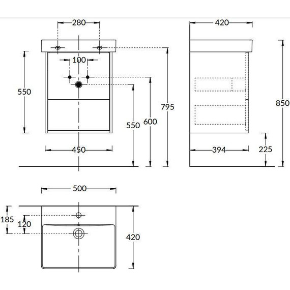Тумба подвесная с раковиной Kerama Marazzi Pro 50 см PRO.50.2\OLM, вяз - фото 9