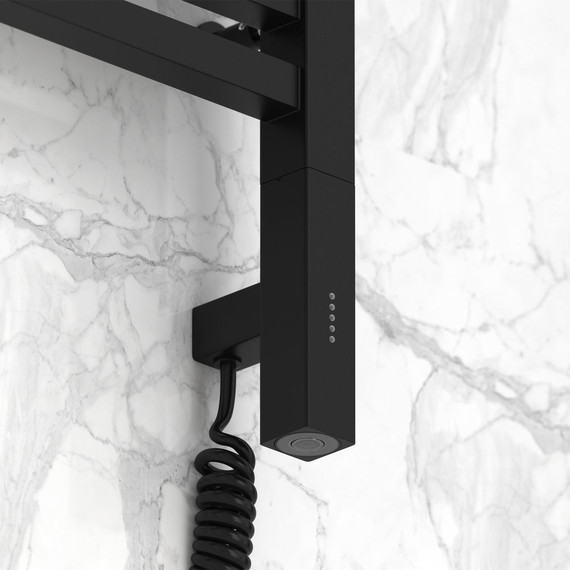 Полотенцесушитель электрический Сунержа Модус 3.0 П15 800x500 мм 31-5701-8050 R, чёрный матовый - фото 3