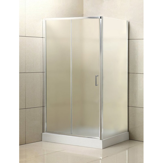 Душевое ограждение BelBagno 120x90 см UNO-195-AH-1-120/90-P-Cr, хром/рифленое - фото 