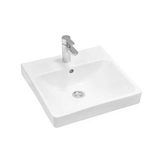 Тумба универсальная с раковиной Акватон Сканди Doors 45 см 1A278701SDZ90, дуб рустикальный/белый глянцевый (ножки в комплекте) - фото 2