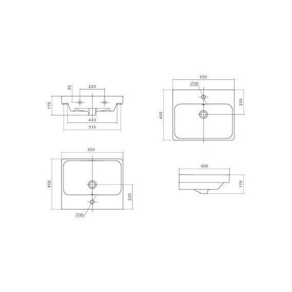 Тумба универсальная с раковиной Акватон Сканди Doors 55 см 1A278801SDZ90, дуб рустикальный/белый глянцевый (ножки в комплекте) - фото 14