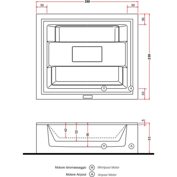 Минибассейн Gruppo Treesse Zen 280х235 см V202PXBNB22 - фото 5