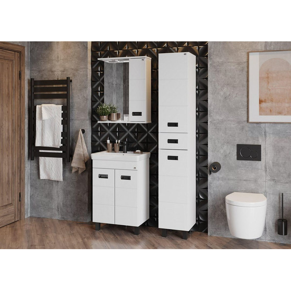 Зеркало-шкаф Onika Балтика Black Led 58 см R 205846 - фото 4