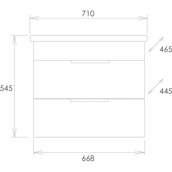 Тумба подвесная с раковиной Onika Легран 70 см 107048, дуб галифакс - фото, картинка 8 Тумба подвесная с раковиной Onika Легран 70 см 107048, дуб галифакс - фото 8