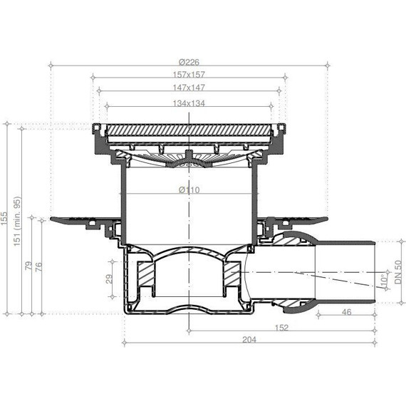 Трап Pestan (BETTOSERB) Confluo Standard Black Glass 1 13000089, чёрный - фото 7