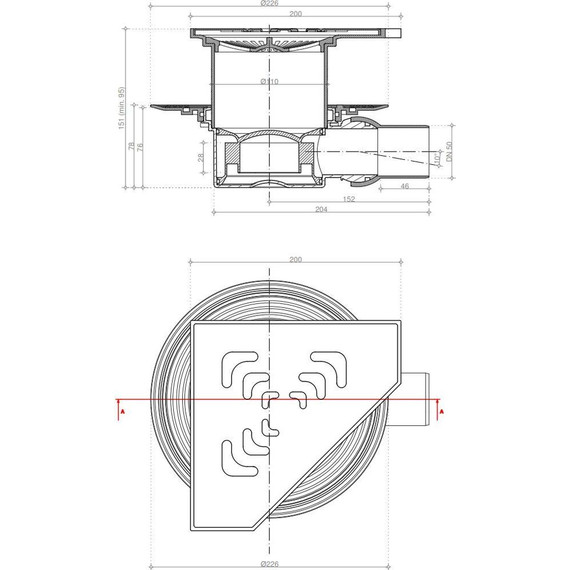 Трап Pestan (BETTOSERB) Confluo Standard Angle 1 Gold 13000126, золото глянец - фото 7