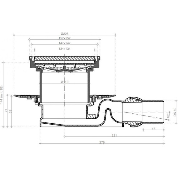 Трап Pestan (BETTOSERB) Confluo Standard White Glass 4 13000096, белый - фото 8
