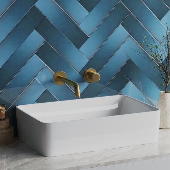 Смеситель для раковины настенный Paini Cox Grip 7GPJ208, матовое золото - фото 2