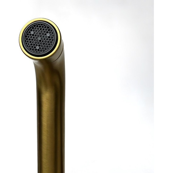 Смеситель для раковины настенный Paini Cox Grip 7GPJ208, матовое золото - фото 5