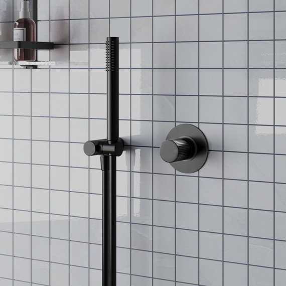 Смеситель для душа Paini Cox Grip 7GPZ690, черный матовый - фото 2