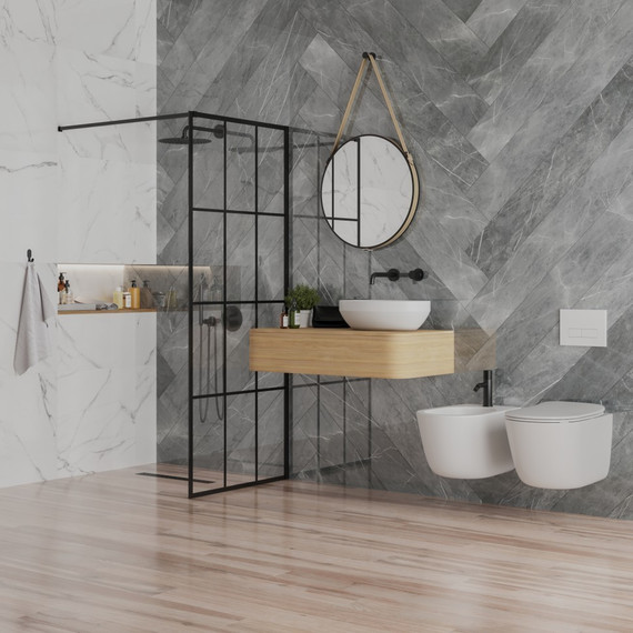 Смеситель для ванны Paini Cox Grip 7GPZ6911, черный матовый - фото 3