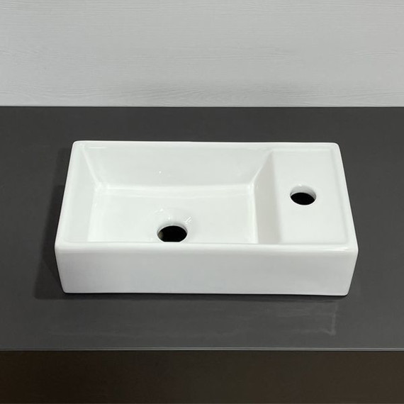 Тумба подвесная с раковиной Comforty Асти 40 см, бетон светлый - фото 2