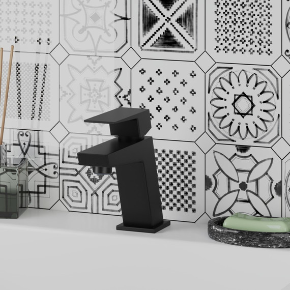 Смеситель для раковины Paini Torre 98YO205, черный - фото 2