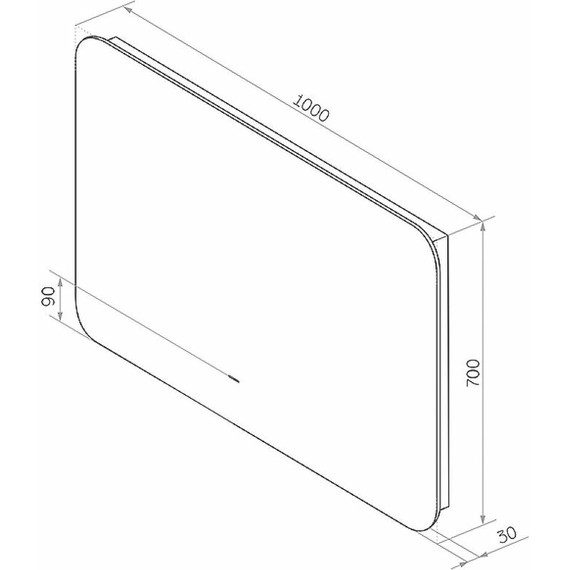 Зеркало Континент Burzhe Led 100 см ЗЛП398 - фото 9
