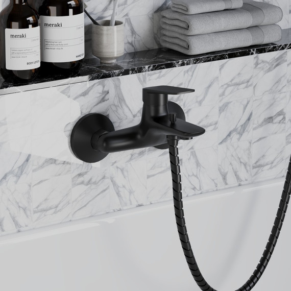 Смеситель для ванны Paini Laguna LAYO111, черный - фото 2