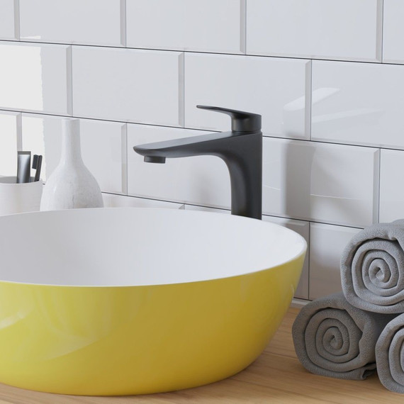 Смеситель для раковины высокий Paini Laguna LAYO205LL, черный - фото 2