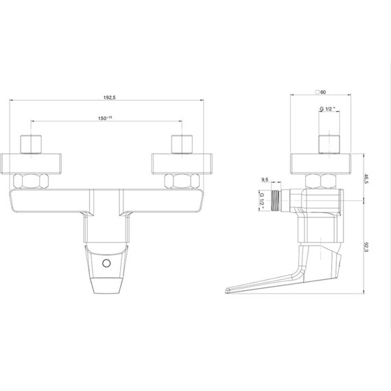 Смеситель для душа Paini Bari RTCR511 - фото 3