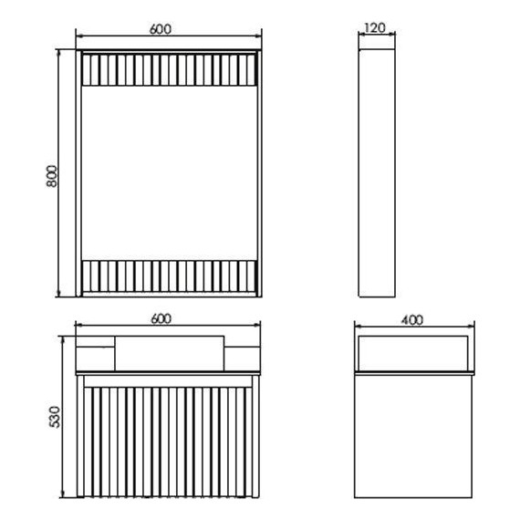 Тумба подвесная с раковиной Comforty Марсель 60 см, белый матовый - фото 9
