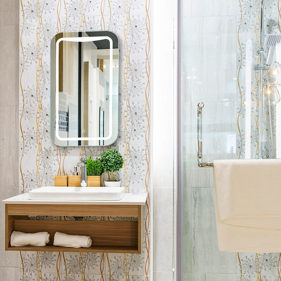 Зеркало Azario Турин Led 40 см - фото 2