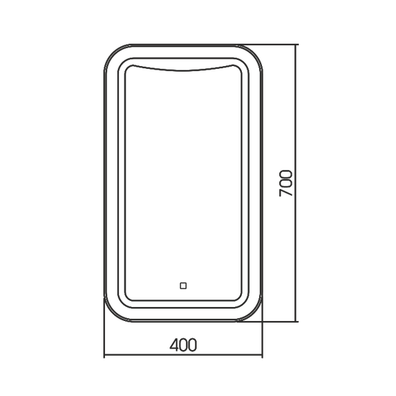 Зеркало Azario Турин Led 40 см - фото 4