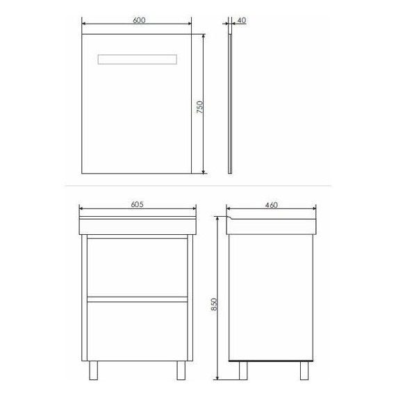 Зеркало Comforty Виола 60 см (бесконтактный сенсор) - фото 10