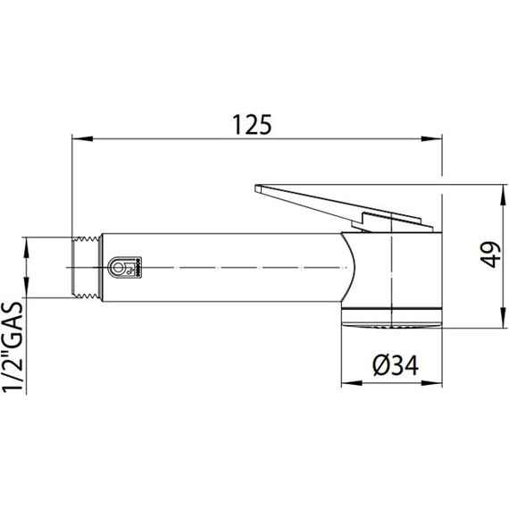 Гигиенический душ Bossini Paloma Flat B00462.030 - фото 2