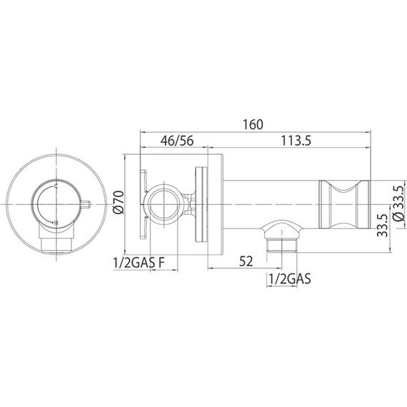 Набор для гигиенического душа Bossini Paloma Flat E37011B.030 - фото 2