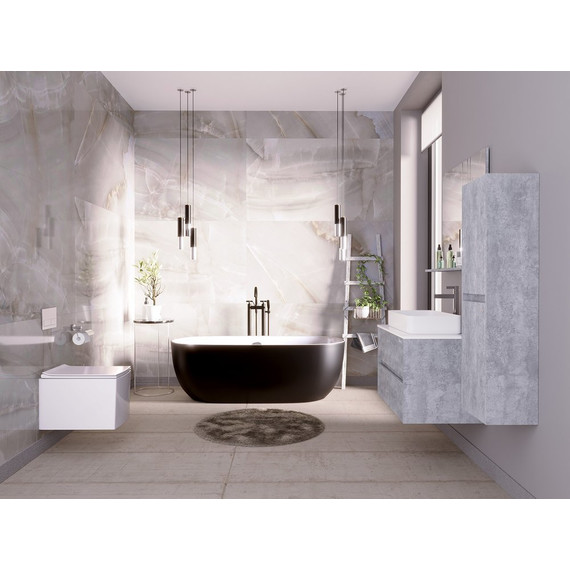 Ванна отдельностоящая Grossman 150x75 см GR-2401MB, черный - фото 3