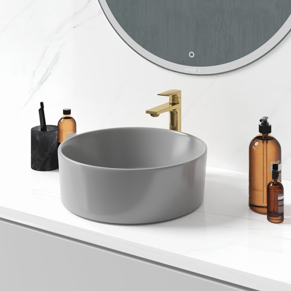 Раковина-чаша Grossman Color 40 см GR-3013GM, серый матовый - фото 2