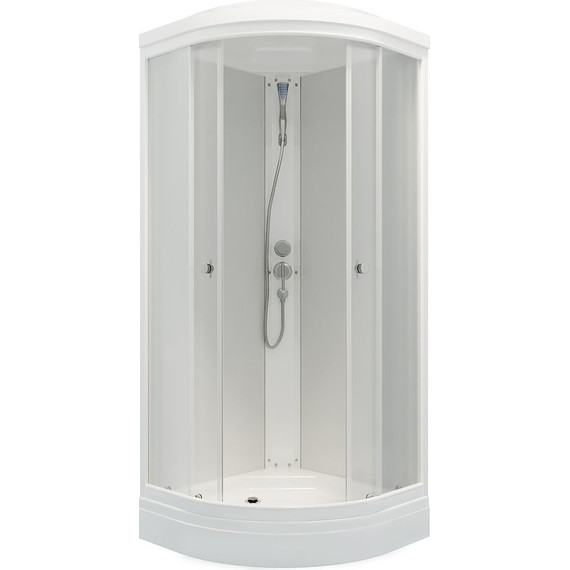 Душевая кабина Triton Ультра А 80x80 см, белый/прозрачное - фото, картинка 2 Душевая кабина Triton Ультра А 80x80 см, белый/прозрачное - фото 2