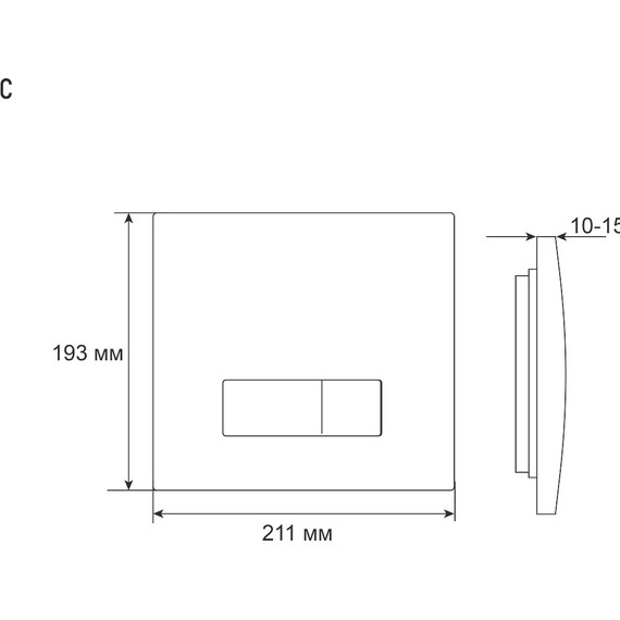 Кнопка смыва Grossman Classic 800.Т1.04.100.100, хром глянцевый - фото 5