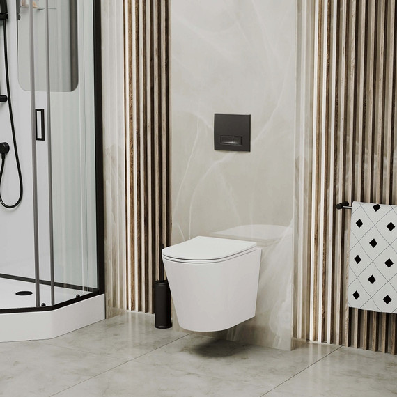 Кнопка смыва Grossman Classic 800.T1.04.210.210, черный матовый - фото 4