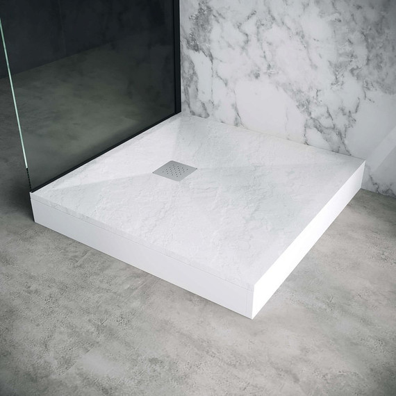 Поддон каменный Grossman Strong 100x100 см GR-S1100100Q, белый матовый - фото 3