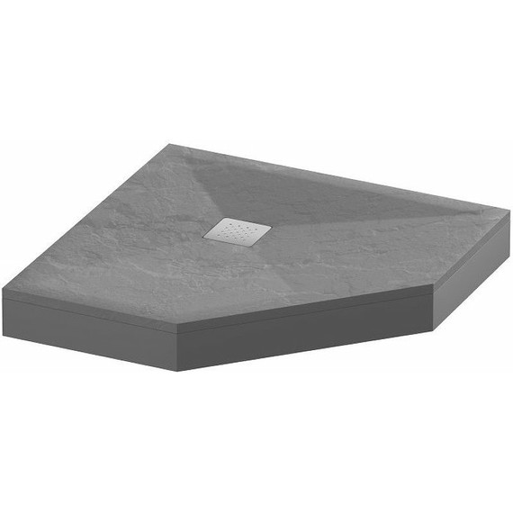 Поддон каменный Grossman Strong 100x100 см GR-S2100100D, графит матовый - фото 2