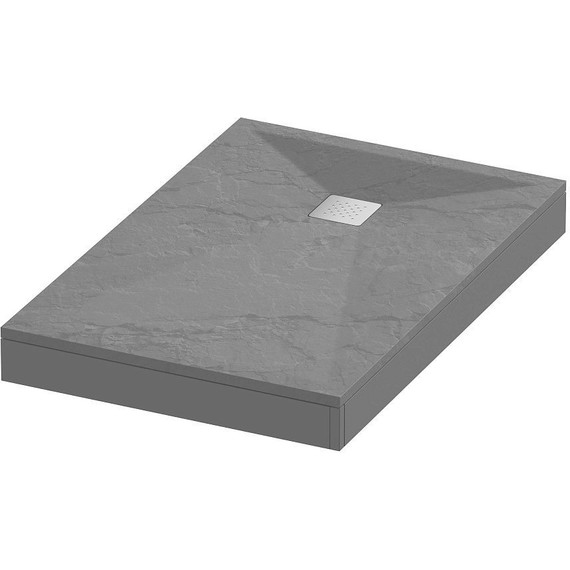 Поддон каменный Grossman Strong 100x80 см GR-S280100Q, графит матовый - фото 3