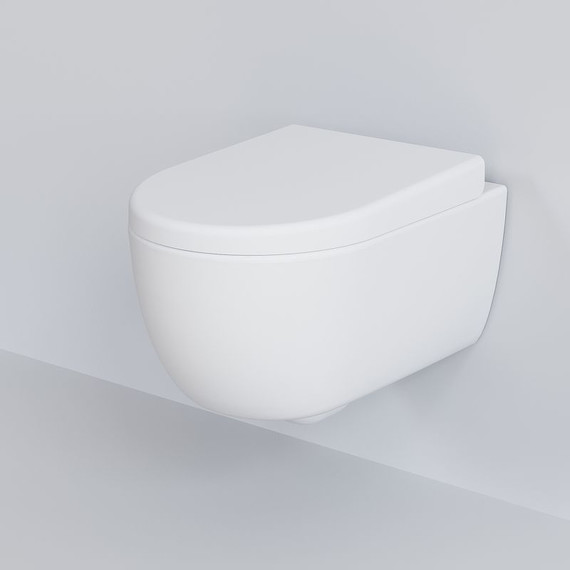 Унитаз подвесной безободковый Ambassador Abner 103T20101R, белый матовый, Цвет производителя: белый матовый - фото 3