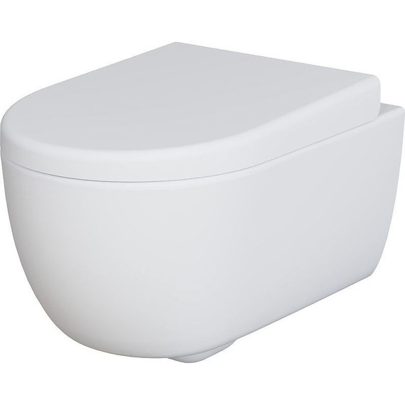 Унитаз подвесной безободковый Ambassador Abner 103T20101R, белый матовый, Цвет производителя: белый матовый - фото 2