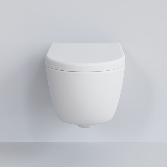 Унитаз подвесной безободковый Ambassador Abner 103T20101R, белый матовый, Цвет производителя: белый матовый - фото 4