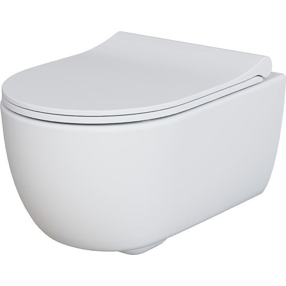 Унитаз подвесной безободковый Ambassador Abner 103T20101R, белый матовый, Цвет производителя: белый матовый - фото 7