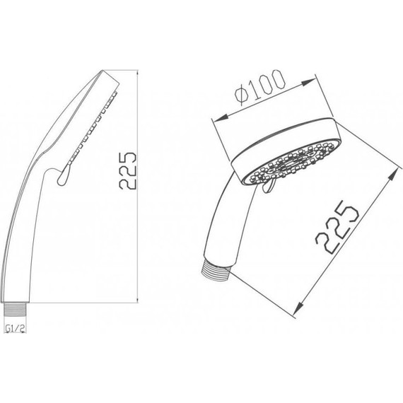 Ручной душ BelBagno BB-D1C1 - фото 2