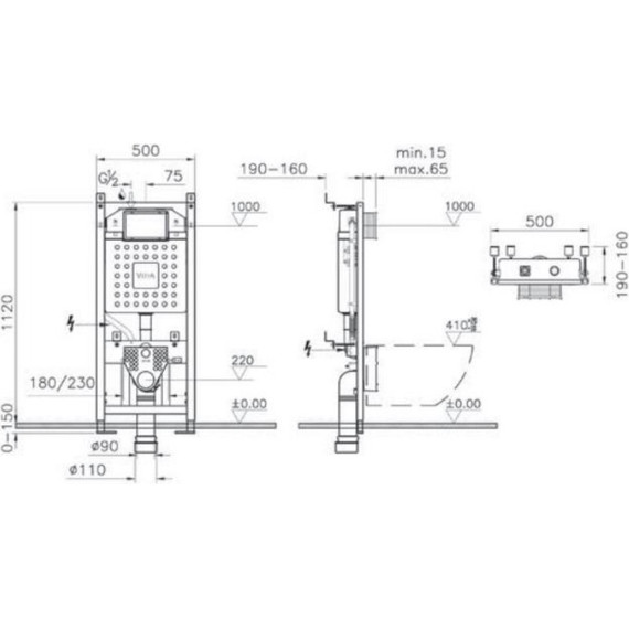 Инсталляция для унитаза Vitra Rapid V12 700-1873 - фото 3