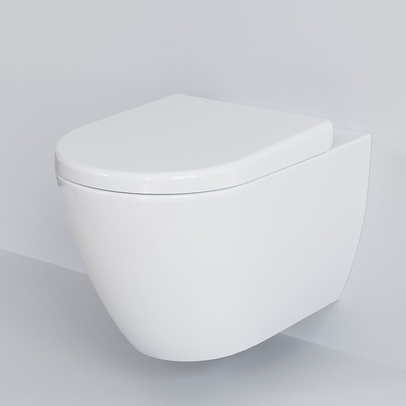 Унитаз подвесной безободковый Ambassador Queen 113T20001R, Цвет производителя: белый - фото 3