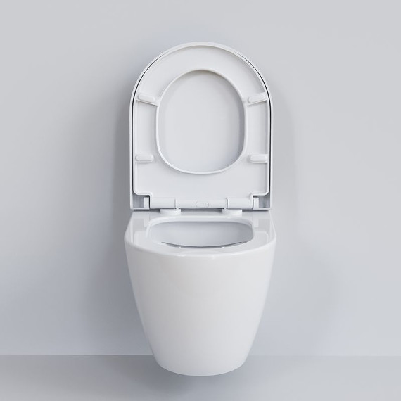 Унитаз подвесной безободковый Ambassador Queen 113T20001R, Цвет производителя: белый - фото 5