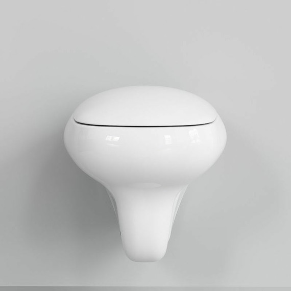 Унитаз подвесной безободковый Ambassador Diamond 123T20001R, Цвет производителя: белый - фото 4